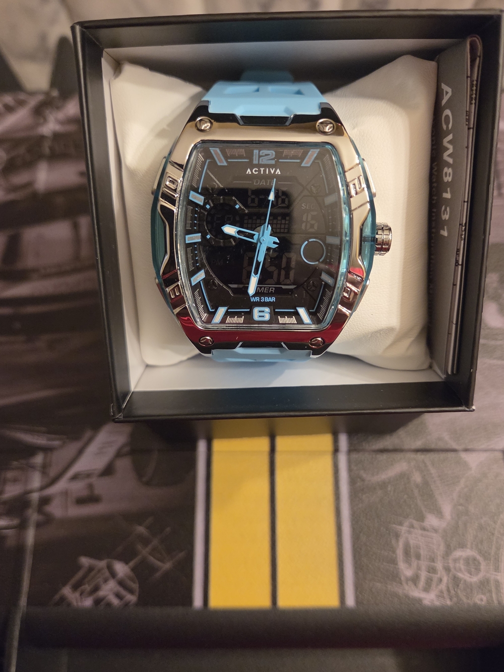 Ativa Men’s Light Blue Sport Watch